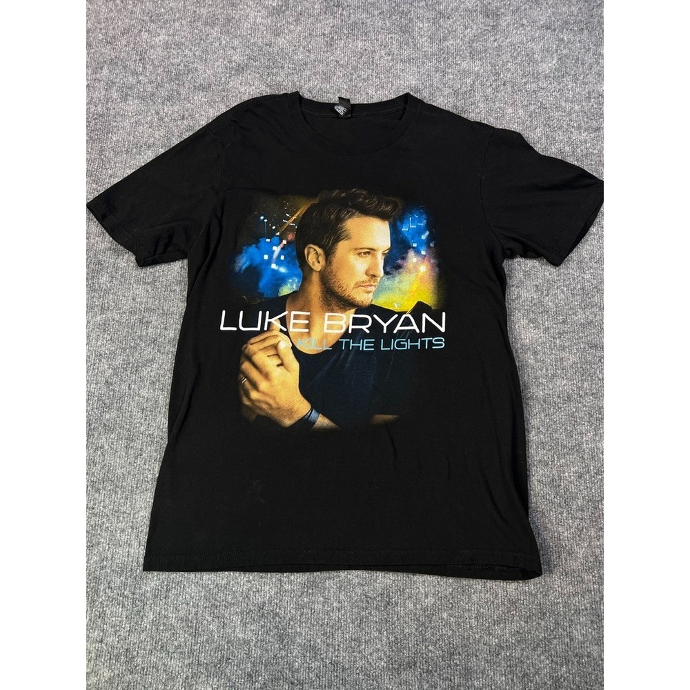 Luke Bryan Men's M Kill The Lights Tour T Shirt Country Concert Graphic